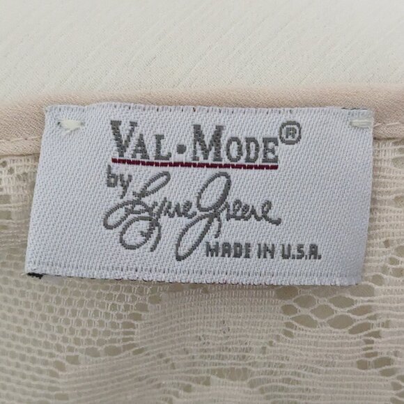 VTG 00s Y2K Coquette Cream Floral Sheer Mesh Lace Sleeveless Cami Top Size Large - Picture 6 of 7